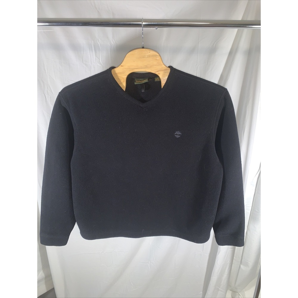 VINTAGE Timberland Weathergear‎ Fleece Mens XL  Blue Crewneck pullover US Made